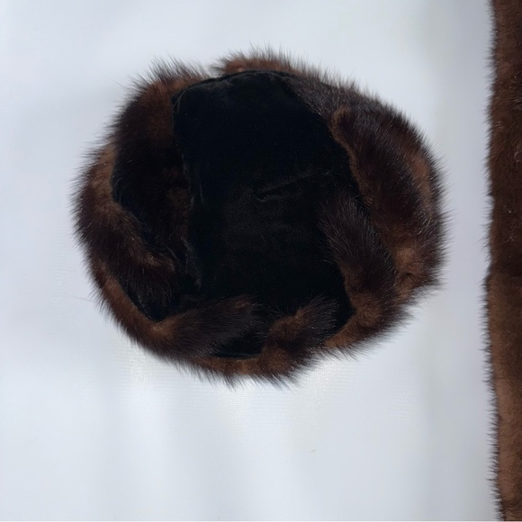 Vintage Betmar Elegant Brown‎ Fur Hat and Scarf Set main image 5
